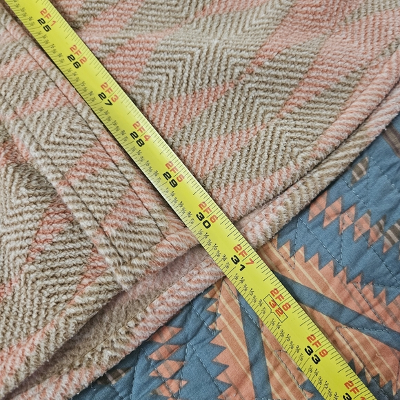 VISSLA Men's Pink and Tan Shirt Jacket - Picture 6 of 6